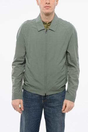 ID Giacca a Vento in Nylon con Zip Frontale