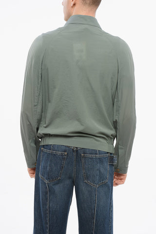 ID Giacca a Vento in Nylon con Zip Frontale