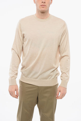Maglia Girocollo Leggera In Cashmere e Seta