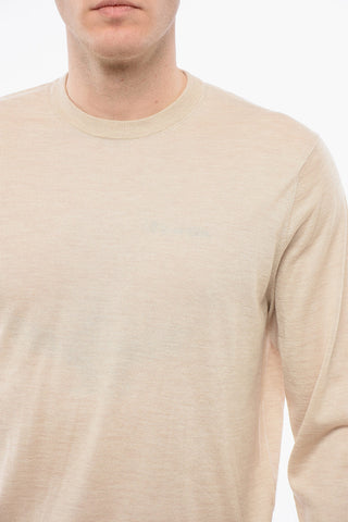 Maglia Girocollo Leggera In Cashmere e Seta