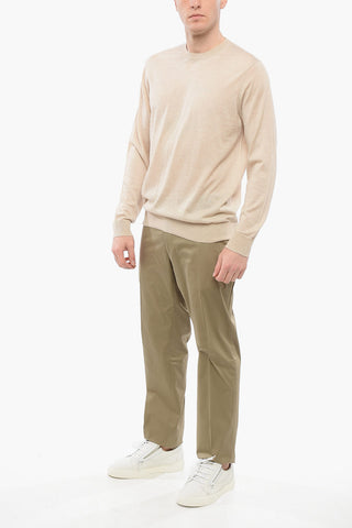 Maglia Girocollo Leggera In Cashmere e Seta