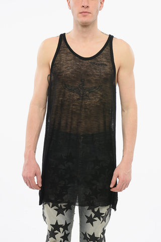 LIDO See Through Wool Tank Top