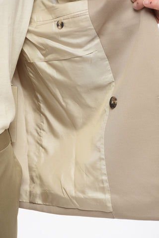 Doppelreihiger Blazer ETERNAL aus Woll-Twill