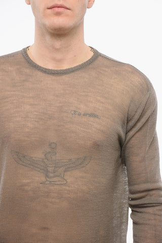 LIDO Maglia Girocollo in Lana See Through