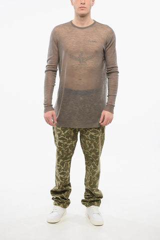 LIDO Maglia Girocollo in Lana See Through