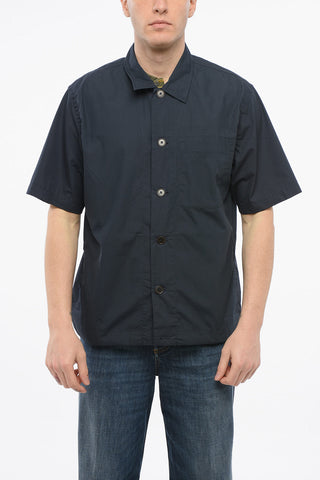 Camicia in Cotone a Maniche Corte con Taschino