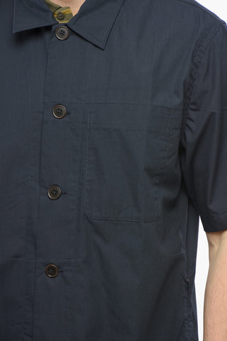 Camicia in Cotone a Maniche Corte con Taschino