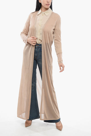 PIANOFORTE Cardigan Lungo in Lurex