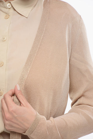 PIANOFORTE Cardigan Lungo in Lurex