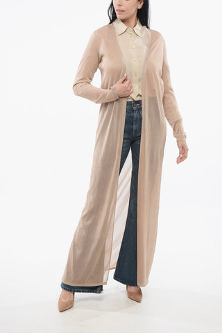 PIANOFORTE Cardigan Lungo in Lurex