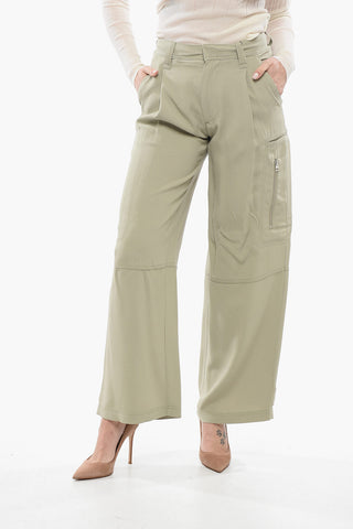 Wide Trousers with Pleats