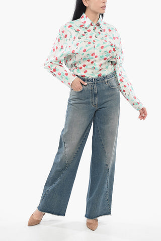 Delavé Jeans with Transverse Seams and 27cm Frayed Hem
