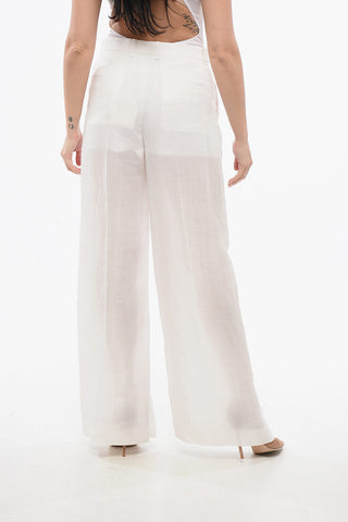 Ramie Wide Leg Pants