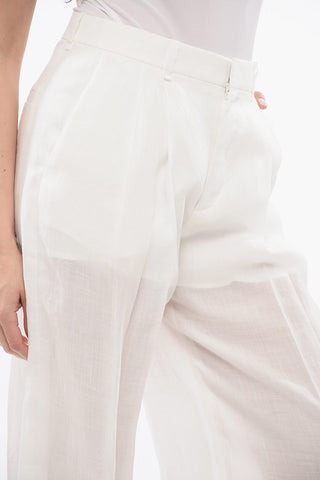 Ramie Wide Leg Pants