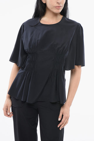 Silk draped Top