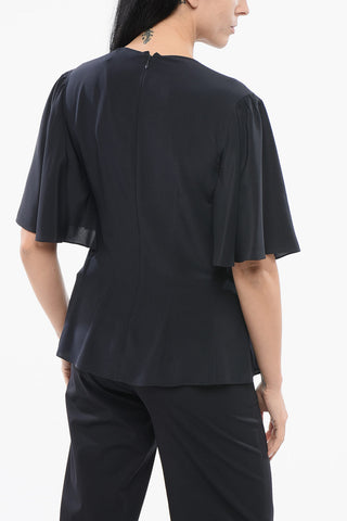 Silk draped Top