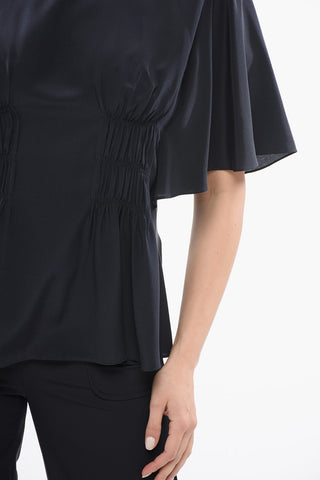 Silk draped Top