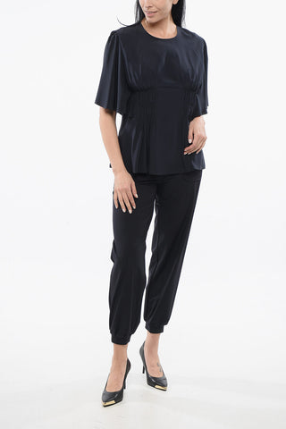Silk draped Top
