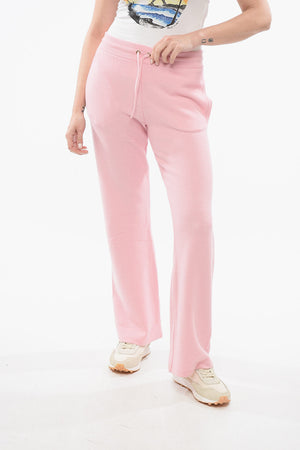 Joggers Bootcut in Maglia con Elastico in Vita