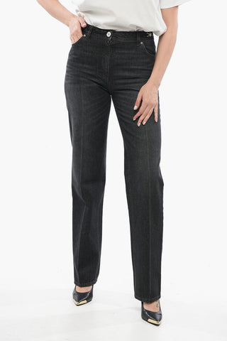 Jeans Straight Fit in Denim Stone Washed 20cm