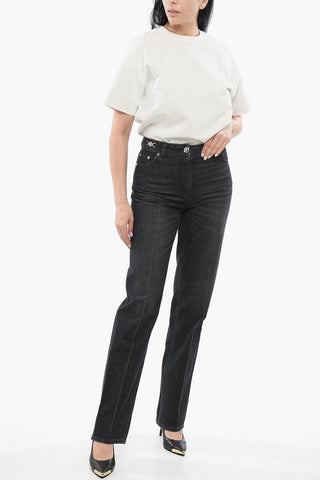 Jeans Straight Fit in Denim Stone Washed 20cm