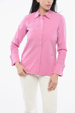 SFILATA Stretch-Baumwollbluse FRANCIA mit Doppelmanschetten