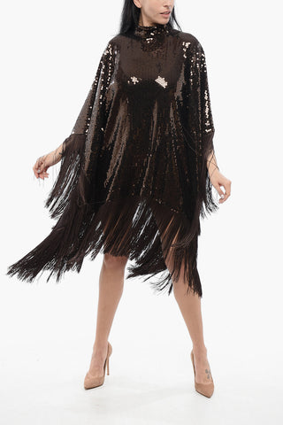 Abito Tunica in Paillettes con Frange