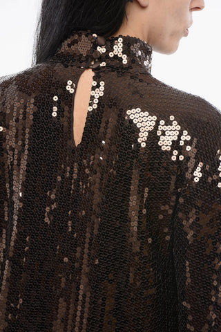 Abito Tunica in Paillettes con Frange