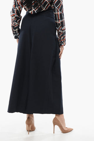 EMPORIO Pantaloni Wide Leg con Ricamo