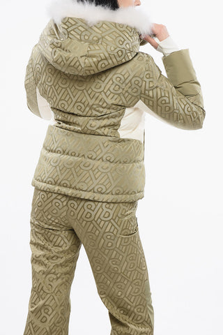 Monogram Ski Jacket with Fur