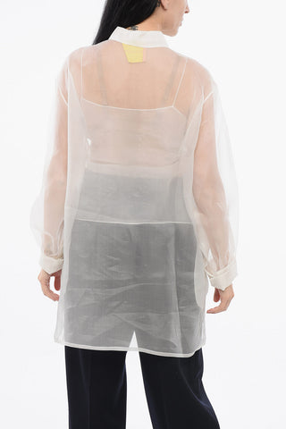 Camicia Sheer in Seta con Canotta