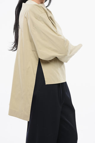 Dropped Shoulder Blouse with Tie Detail