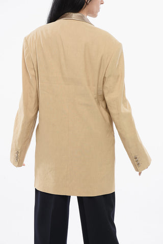 Blazer Over Doppiopetto con Rever Sciallato