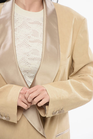 Blazer Over Doppiopetto con Rever Sciallato