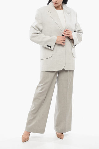 LES SCULPTURES Padded Shoulder TITOLO Blazer