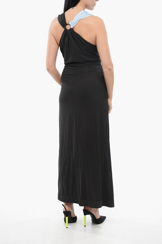 Zweifarbiges Jerseykleid