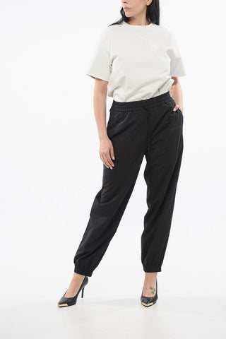 BLACK MATT Ton-sur-ton Logoed Joggers