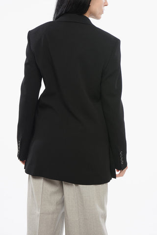 Blazer in Lana Vergine con Tasche ad Aletta