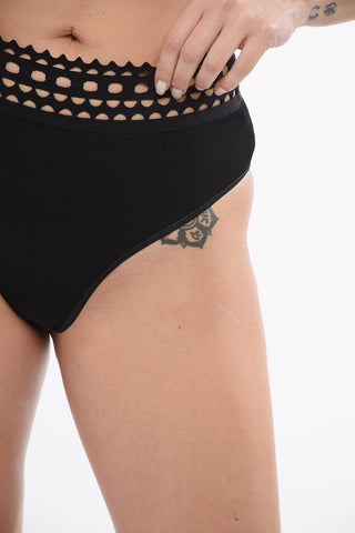 Stretch-Culotte VIENNE mit Lochmuster