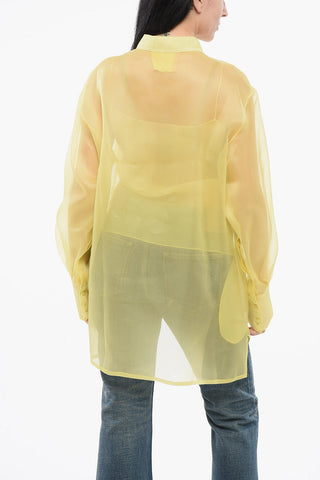 Blusa Over Asimmetrica in Seta