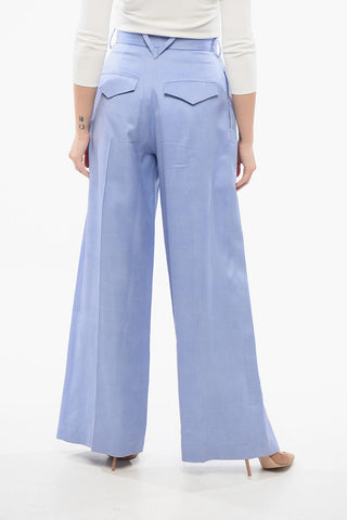 Pantaloni a Vita Alta con Pince