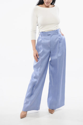 Pantaloni a Vita Alta con Pince