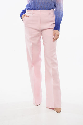 Crepe Wide Pants with Pleats