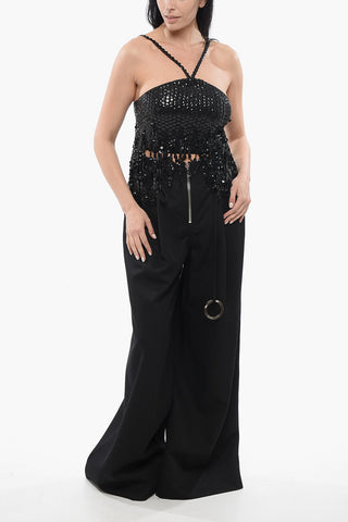 Embellished Halter Neck Top