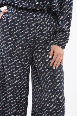 Pajama Pants VERDY with All-Over Logo