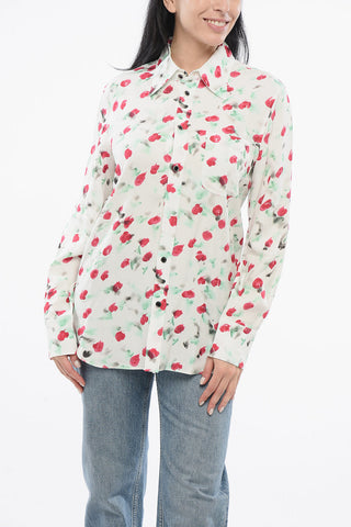 Spread Collar SPLASH Viscose Shirt