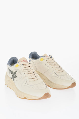 Sneakers Low-Top In Pelle Effetto Vintage