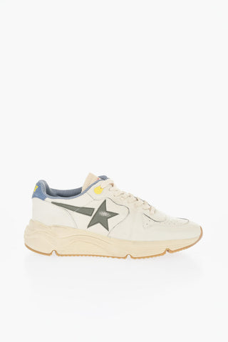 Sneakers Low-Top In Pelle Effetto Vintage