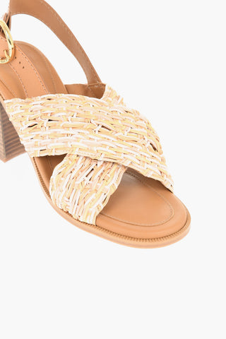 Sandali Intrecciati Criss-Cross Tacco 9 cm