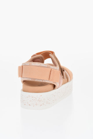 Logoed Sandals With Strap Closure
